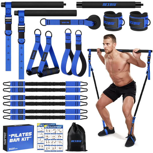 FlexiPilates 210lbs Resistance Bar Kit